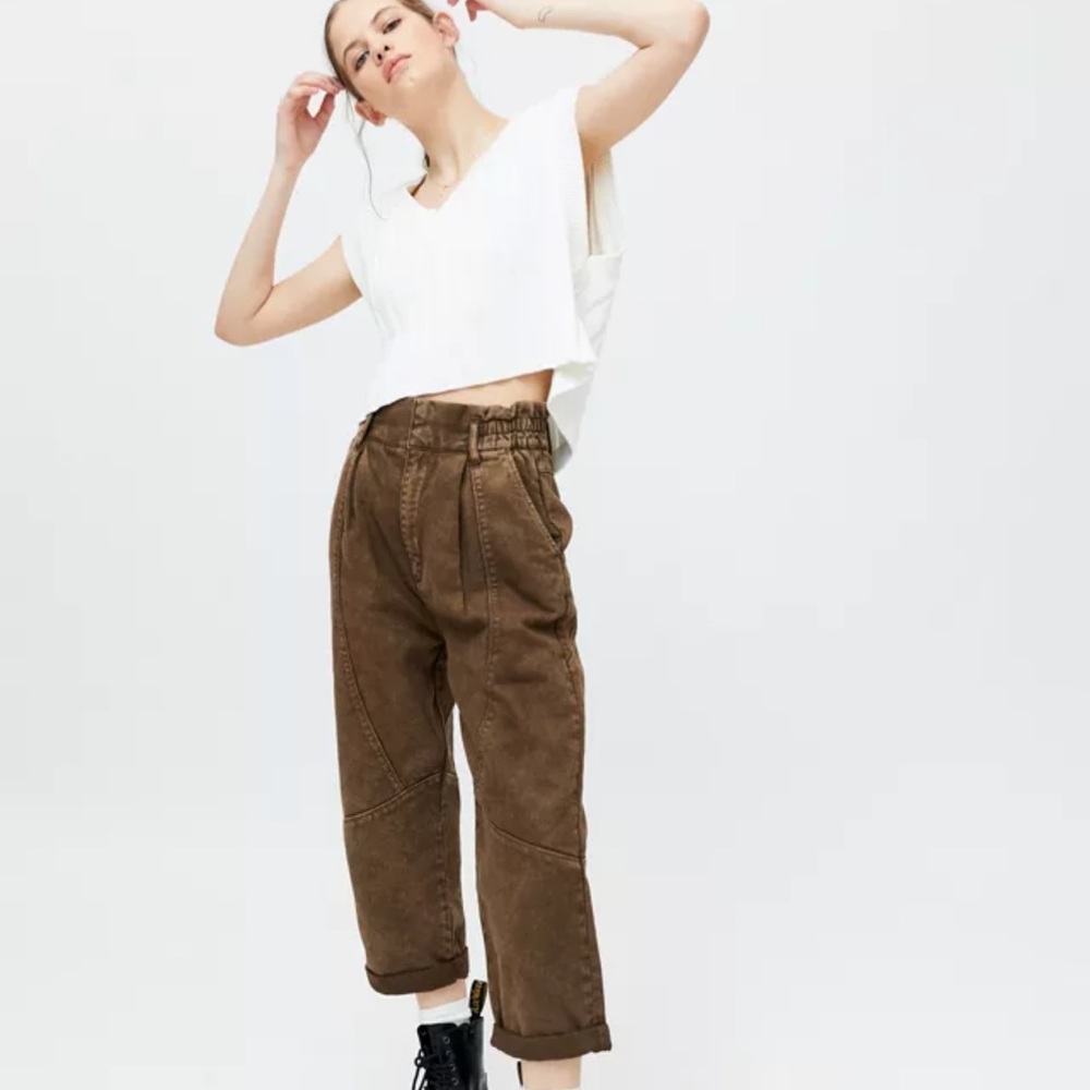 ISO Urban Outfitters Thalia Twill pants- Brown